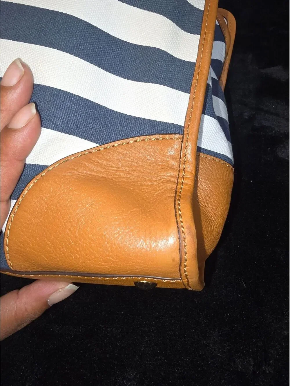 152. Michael Kors Hamilton striped Navy Blue/White